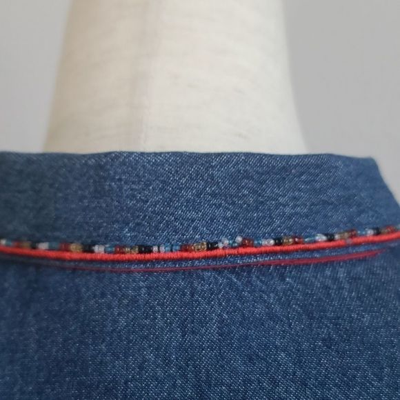 PLUS SIZE SAG HARBOR WOMAN'S DENIM JACKET - Picture 4 of 13